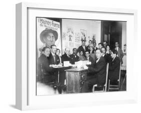 "Hands Off Nicaragua" Committee, Mexico City, 1928-Tina Modotti-Framed Premium Photographic Print