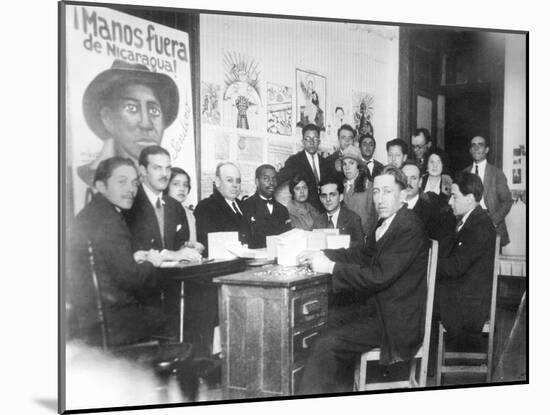 "Hands Off Nicaragua" Committee, Mexico City, 1928-Tina Modotti-Mounted Premium Photographic Print