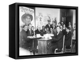 "Hands Off Nicaragua" Committee, Mexico City, 1928-Tina Modotti-Framed Stretched Canvas