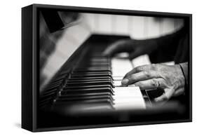 Hands on a Piano-Giuseppe Torre-Framed Stretched Canvas