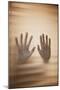 Hands on Glass-Steve Allsopp-Mounted Photographic Print