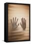 Hands on Glass-Steve Allsopp-Framed Stretched Canvas