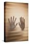 Hands on Glass-Steve Allsopp-Stretched Canvas