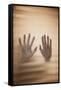 Hands on Glass-Steve Allsopp-Framed Stretched Canvas