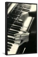 Hands on Piano Keyboard-null-Framed Art Print