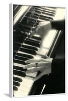 Hands on Piano Keyboard-null-Framed Art Print