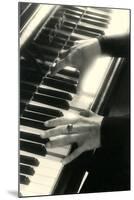 Hands on Piano Keyboard-null-Mounted Art Print