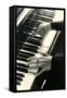 Hands on Piano Keyboard-null-Framed Stretched Canvas