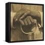 Hands Resting on Shovel Handle by Tina Modotti-null-Framed Stretched Canvas