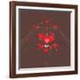 Hands Shaping A Heart Form-karnoff-Framed Art Print