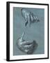 Hands, Two Studies, Chalk Drawing on Blue Paper-Albrecht Dürer-Framed Giclee Print