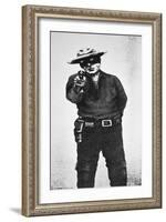 Hands Up Poster Used by the Pinkerton National Detective Agency-null-Framed Giclee Print