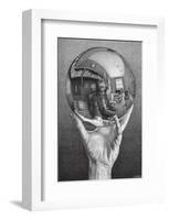 Hands with Sphere-M^ C^ Escher-Framed Art Print