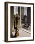 Handsome Cab Horse Drawn Carriage Waiting Outside Entrance of the Plaza Hotel-Dmitri Kessel-Framed Photographic Print