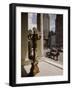 Handsome Cab Horse Drawn Carriage Waiting Outside Entrance of the Plaza Hotel-Dmitri Kessel-Framed Photographic Print