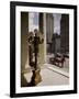 Handsome Cab Horse Drawn Carriage Waiting Outside Entrance of the Plaza Hotel-Dmitri Kessel-Framed Photographic Print