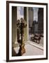 Handsome Cab Horse Drawn Carriage Waiting Outside Entrance of the Plaza Hotel-Dmitri Kessel-Framed Photographic Print