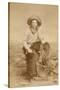 Handsome Cowboy With Lariat-C.D. Kirkland-Stretched Canvas