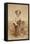 Handsome Cowboy With Lariat-C.D. Kirkland-Framed Stretched Canvas