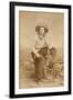 Handsome Cowboy With Lariat-C.D. Kirkland-Framed Art Print