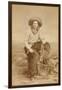 Handsome Cowboy With Lariat-C.D. Kirkland-Framed Art Print