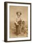 Handsome Cowboy With Lariat-C.D. Kirkland-Framed Premium Giclee Print