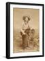 Handsome Cowboy With Lariat-C.D. Kirkland-Framed Premium Giclee Print