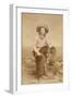 Handsome Cowboy With Lariat-C.D. Kirkland-Framed Premium Giclee Print