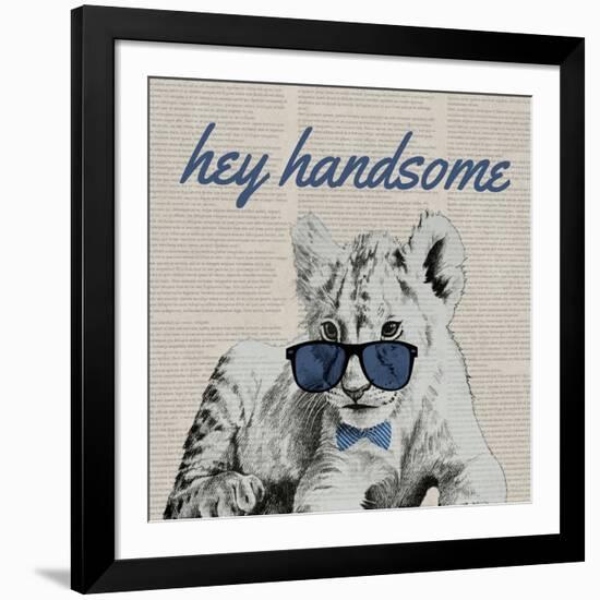 Handsome Tiger-Vivien Rhyan-Framed Art Print