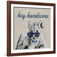 Handsome Tiger-Vivien Rhyan-Framed Art Print