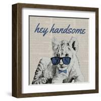 Handsome Tiger-Vivien Rhyan-Framed Art Print