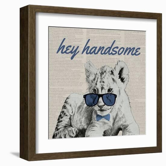 Handsome Tiger-Vivien Rhyan-Framed Art Print