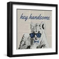 Handsome Tiger-Vivien Rhyan-Framed Art Print