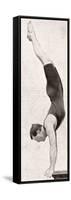 Handspring Dive - 1906 Olympic Games-null-Framed Stretched Canvas