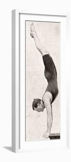 Handspring Dive - 1906 Olympic Games-null-Framed Photographic Print