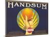 Handsum Orange Label-null-Mounted Art Print