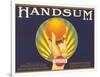 Handsum Orange Label-null-Framed Art Print