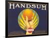 Handsum Orange Label-null-Framed Art Print