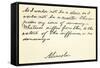 Handwriting and Signature of Abraham Lincoln-null-Framed Stretched Canvas