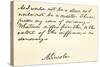 Handwriting and Signature of Abraham Lincoln-null-Stretched Canvas