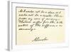 Handwriting and Signature of Abraham Lincoln-null-Framed Giclee Print