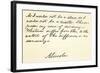 Handwriting and Signature of Abraham Lincoln-null-Framed Giclee Print