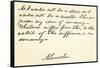 Handwriting and Signature of Abraham Lincoln-null-Framed Stretched Canvas