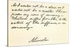 Handwriting and Signature of Abraham Lincoln-null-Stretched Canvas