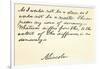 Handwriting and Signature of Abraham Lincoln-null-Framed Giclee Print