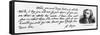 Handwriting and Signature of Alexander Pope from a Letter to Lord Halifax Asking Him Not to…-Alexander Pope-Framed Stretched Canvas