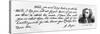 Handwriting and Signature of Alexander Pope from a Letter to Lord Halifax Asking Him Not to…-Alexander Pope-Stretched Canvas
