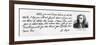 Handwriting and Signature of Alexander Pope from a Letter to Lord Halifax Asking Him Not to…-Alexander Pope-Framed Giclee Print