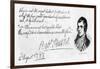 Handwriting and Signature of Robert Burns, 1787-Robert Burns-Framed Giclee Print