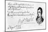 Handwriting and Signature of Robert Burns, 1787-Robert Burns-Mounted Giclee Print